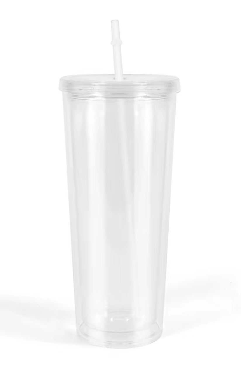 24 OZ Acrylic Snowglobe Cup
