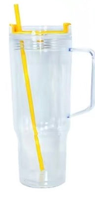 YELLOW 40 Acrylic OZ Snowglobe Cup