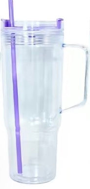 PURPLE 40 OZ Acrylic Snowglobe Cup