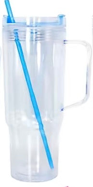 BLUE 40 OZ Acrylic Snowglobe Cup