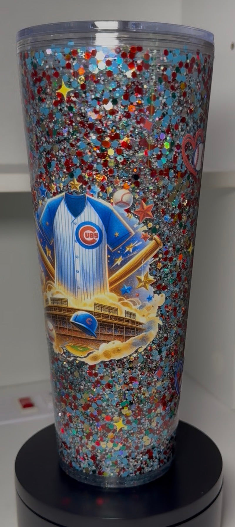 24 OZ ACRYLIC (GLITTER)